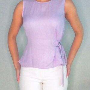 Zara Woman Lilac Sleeveless Top